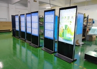 Iphone formte den Boden, der Totem-Kiosk der LCD-Werbungs-digitalen Beschilderung steht