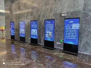 Kiosk Wifi-Touch Screen digitaler Beschilderung 85 Zoll-Boden, der Lcd-Werbungs-Spieler steht