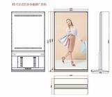 Kiosk Wifi-Touch Screen digitaler Beschilderung 85 Zoll-Boden, der Lcd-Werbungs-Spieler steht