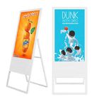 Tragbares Mobile Schaukasten der 49 Zoll-Boden-Stand-Plakat LCD-Werbungs-digitalen Beschilderung