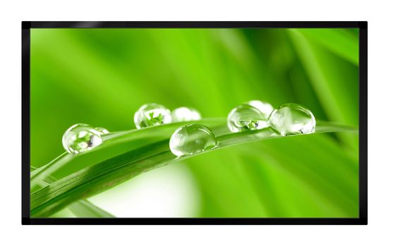 55-Zoll-LCD-Digital Signage Werbebildschirm 10 Punkte Multi-Touch Wandmontiert