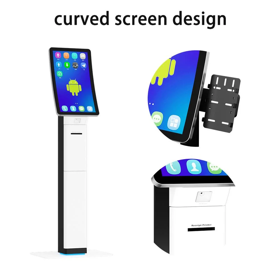Mini Curved 23,6 Zoll-Selbstservice-Kiosk-Touch Screen Entwurf, der für Schnellrestaurant bestellt