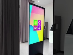 43 55 65 Zoll-Boden, der Totem-Kiosk Hd Lcd der Lcd-Werbungs-digitalen Beschilderung Anzeige Media Player steht