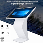 450nits Touch Screen Kiosk-Boden, der 43 Zoll LCD-Werbungs-Spieler steht
