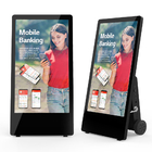 43-Zoll-tragbares digitales Poster, batteriebetrieben, ultradünn, bodenstehend, digitale Beschilderung