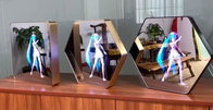 Ganz eigenhändig geschrieber Anzeigen-Hologramm-Kiosk des Spiegel-3D für die Werbung von LED-Licht