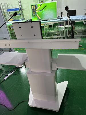 32' Windows Interactive PCAP LCD Digitale Anzeige Lectern Smart Doppelschirm AIO Meeting Podium