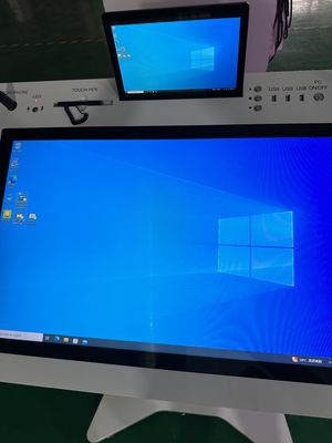 32' Windows Interactive PCAP LCD Digitale Anzeige Lectern Smart Doppelschirm AIO Meeting Podium