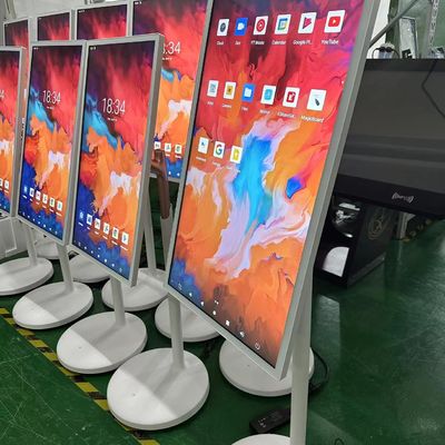 32 Zoll-Stand Portable Smart Interactive Touch Kiosk Mobil drahtloser LCD-Rotationsbildschirm