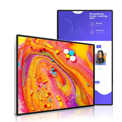55-Zoll-LED-EPoster-Display mit Infrarot-Touch- und Thermaldrucker