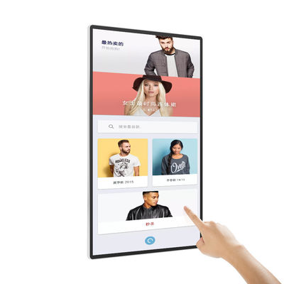 65 Zoll 4K Ultra HD Wandmontierte Digitale Beschilderung mit 4mm/10mm Spliced Kanten und Infrarot-Touch Panel