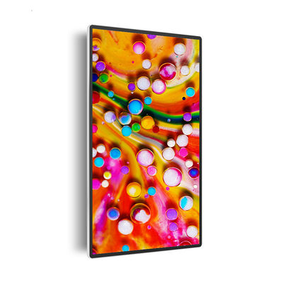 65 Zoll 4K Ultra HD Wandmontierte Digitale Beschilderung mit 4mm/10mm Spliced Kanten und Infrarot-Touch Panel
