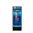 Handelstransparenter Lcd Schirm-Kühlschrank fahrwerkes mit Gefrierschrank einzelnes Media Player