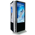 Doppeltes versah PC aller im One Touch-Schirm-Kiosk-Monitor ein 55 Zoll-Einzelhandel Signage 450 Cd/㎡ mit Seiten