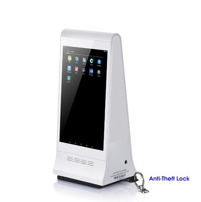 8 Zoll Tischplatte Digitale Bestellung Anruf Anzeige LCD-Bildschirm Werbe-Player mit Menü Power Bank