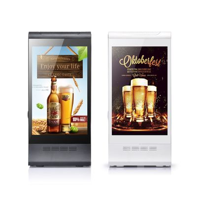 8 Zoll Tischplatte Digitale Bestellung Anruf Anzeige LCD-Bildschirm Werbe-Player mit Menü Power Bank