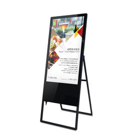 Faltbare Menü-Brett-Boden-Stand-Art der Werbungs-digitalen Beschilderung 3G/4G optional