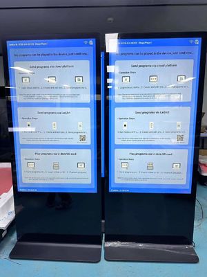 75 Stehende Digitale Beschilderung Innenraum Ultra dünne LCD Vollbildschirm