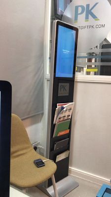 Digitale Schilderkiosk auf dem Boden 21.5-65 Zoll Auflösung 1920x1080