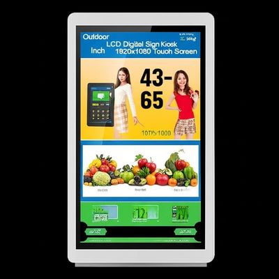 Außen-LCD-Digital Signage-Kiosk 43-65 Zoll 1920x1080 Touchscreen