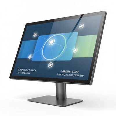 10-Punkt-Multi-Touch-Digital-Signage inklusive 178-Grad-Betrachtungswinkel, 2 GB RAM und 8 GB ROM-Speicher, optimiert für Benutzerinteraktion
