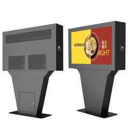 Landschaftsschirm-Kiosk des Boden-Stand-Digital-Menü-Fernseheinschließungs-Monitor-65inch 55inch 43inch im Freien