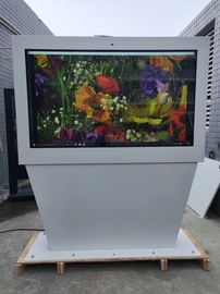 Landschaftsschirm-Kiosk des Boden-Stand-Digital-Menü-Fernseheinschließungs-Monitor-65inch 55inch 43inch im Freien