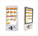 Ausgeglichenes Glas-Selbstservice-Kiosk-Boden-stehender Bildschirm mit Berührungseingabe eine Jahr-Garantie