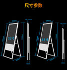 Faltbares Mobile Boden-Stand-Touch Screen Plakat der 55 Zoll-Anzeigen-digitalen Beschilderung