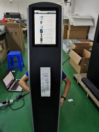 12.1 Zoll Boden stehend kapazitiver Touchscreen Kiosk mit THERMAL Drucker eingebaut Android oder PC OS für Zahlung Kiosk