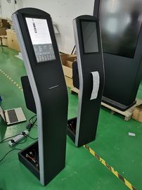 12.1 Zoll Boden stehend kapazitiver Touchscreen Kiosk mit THERMAL Drucker eingebaut Android oder PC OS für Zahlung Kiosk