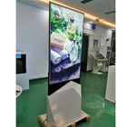 Kiosk 43&quot; 55&quot; der Boden-stehender digitalen Beschilderung transparenter Spant 3 Jahre Garantie-