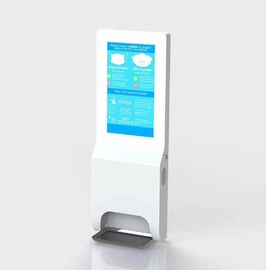 an der Wand befestigte digitale Beschilderung des LCD-Bildschirm-1080P 22 Zoll mit Handdesinfizierer-Zufuhr