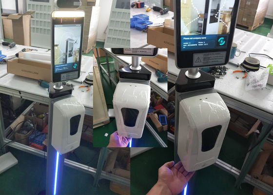 Biometrische Gesichtserkennung des RFID-Kartenlesers automatischer thermischer Temp-Maß-Zugangssystem-Gesichtserkennungsanschluß