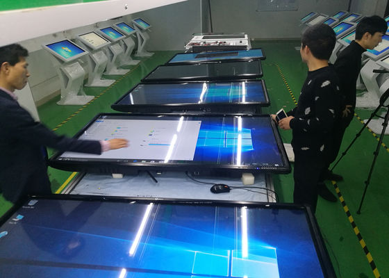Android 8,0 intelligentes Brett 86 Zoll-Touch Screen Konferenz für Schulboden-Standklammer 20 Punkte Note