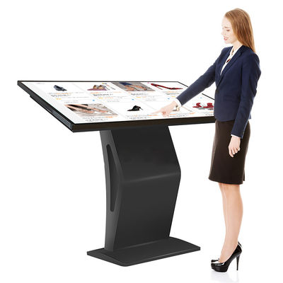Boden des Selbstservice-Informations-Kiosk-21,5 des Zoll-450nits, der FCC steht