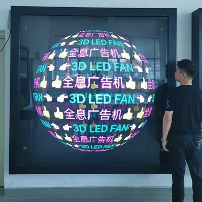 8 Arme holografischer 3D-Projektor 650mm Display-Lüfter 150cm ABS PC