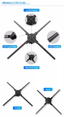 digitale Beschilderung LED hd Schirmes Z3 zeigt ganz eigenhändig geschriebe Platten der Werbung der bluetooth 3D Hologrammfananzeigenkioske 3d an