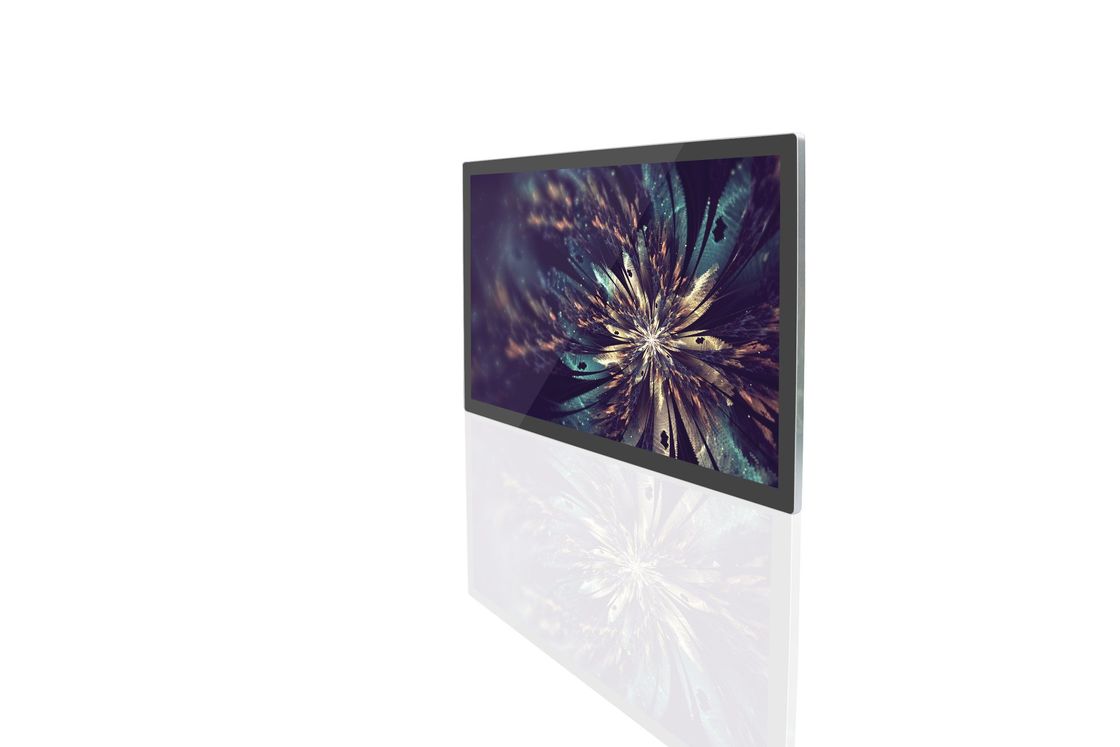65 Zoll 4K Ultra HD Wandmontierte Digitale Beschilderung mit 4mm/10mm Spliced Kanten und Infrarot-Touch Panel