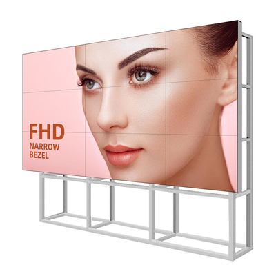 Kundenspezifische schmale Einfassung 46 49 55 Zoll LCD-Videowand, die Spieler digitale Beschilderung und verstärkenden Schirm anzeigen annonciert