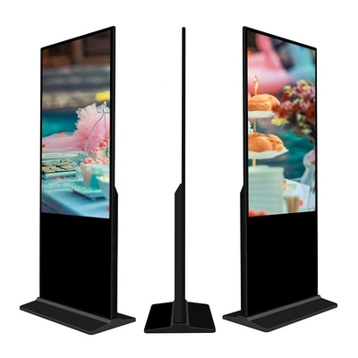 Boden, der vertikale Innenwerbung HD Lcd Fernsehtouch Screen Kiosk-4k steht