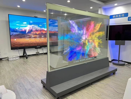 55 65 75 Videowand der Zoll-kurvte Handelsanzeigen-OLED flexiblen Schirm