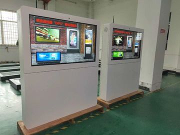 Stehende allein Werbung im Freien Lcd sortiert Zoll Media Player des Kiosk-65 für Busbahnhof aus