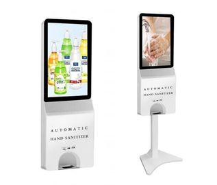 Innen-LCD-Touch Screen digitale Beschilderung mit automatischer Handdesinfizierer-Zufuhr