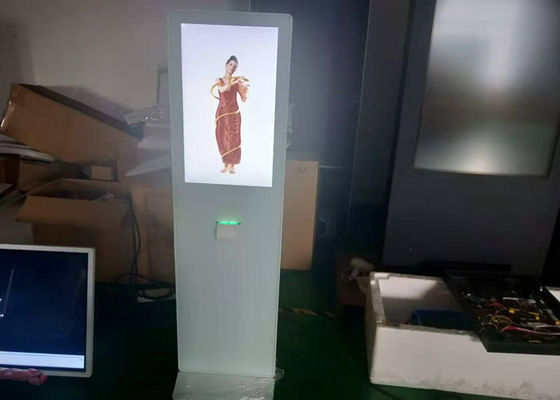 Schwarze Farbe 32-Zoll-Touch Screen Kiosk mit 10 Punkten der Note 400cd/m2 mit Drucker