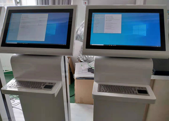 Freie stehende Kiosk-Multimedia, die Spieler weißes RS232 mit Tastatur annoncieren